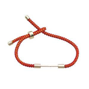 Nylon Bracelet Red, approx 3mm