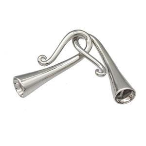 Copper Clasp Cord End Platinum Plated, approx 6-28mm