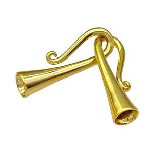 Copper Clasp Cord End Gold Plated, approx 6-28mm