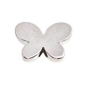 Copper Butterfly Beads Platinum Plated, approx 13-16mm
