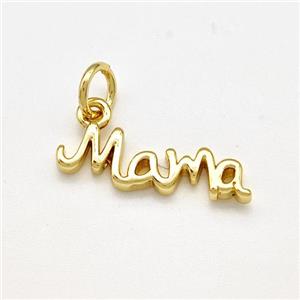 Mama Charms Copper Pendant Gold Plated, approx 6-20mm
