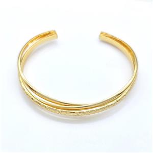 Copper Bangles Gold PLated, approx 9mm, 50-60mm dia