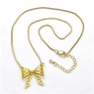 Copper Butterfly Necklaces Hollow Gold Plated, approx 20mm, 1.2mm, 38-43cm