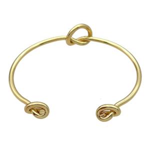 copper bangle, adjustable, gold plated, approx 3mm thickness, 60mm dia