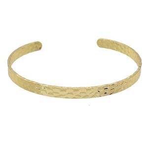 copper bangle, adjustable, gold plated, approx 5mm, 60mm dia