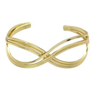 copper bangle, adjustable, gold plated, approx 8-25mm, 60mm dia