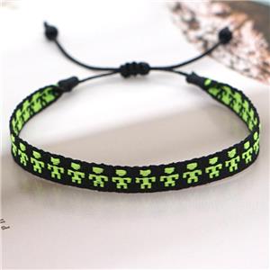 nepal style Handmade braid Bracelet, adjustable, approx 8mm, 16-24cm length