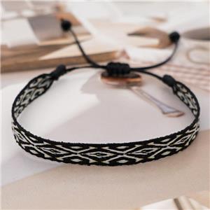 nepal style Handmade braid Knid Bracelet, adjustable, approx 8mm, 16-24cm length