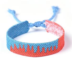 Handmade braid Bracelet, adjustable, approx 12mm, 14-22cm length