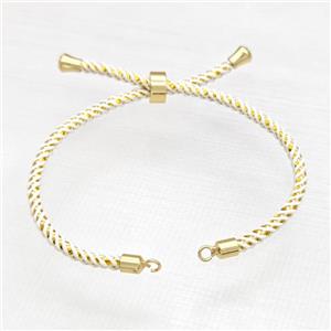 White Nylon Bracelet Chain, approx 3mm