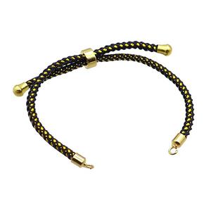 Black Nylon Bracelet Chain, approx 3mm