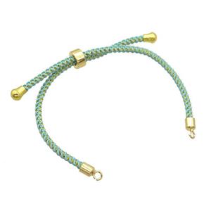Green Nylon Bracelet Chain, approx 3mm