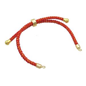 Red Nylon Bracelet Chain, approx 3mm