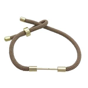 Gray Nylon Bracelet Chain, approx 3mm, 18-22cm length
