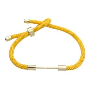 Golden Nylon Bracelet Chain, approx 3mm, 18-22cm length