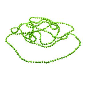 Copper Ball Chains For Necklace Green Lacquered, approx 2mm, 78cm length