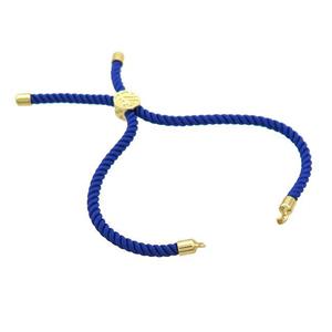 Royalblue Nylon Bracelet Cord, approx 3mm, 20cm length
