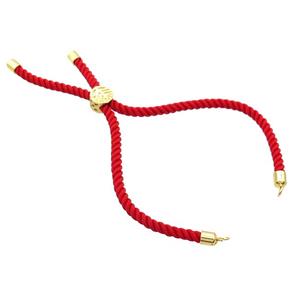 Red Nylon Bracelet Cord, approx 3mm, 20cm length