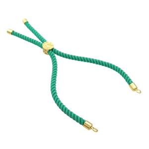 Green Nylon Bracelet Cord, approx 3mm, 20cm length