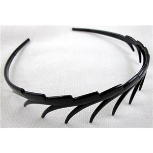 Black Plastic Head Bands, 13x15cm