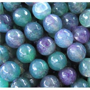 agate beads, faceted round, approx 8mm dia