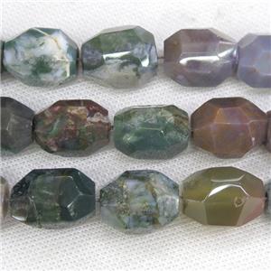 India Agate nugget beads, freeform, approx 15-22mm