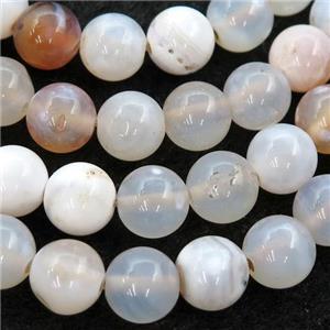fire agate beads, round, approx 6mm dia