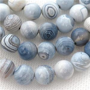 round Agate beads, dye, approx 4mm dia