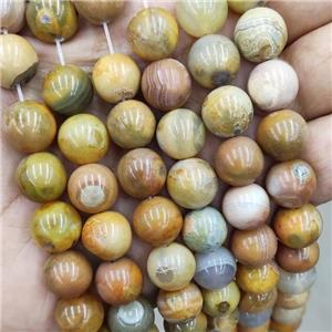 round Agate beads, dye, approx 12mm dia