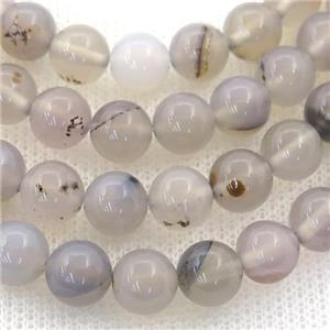 Heihua Agate Beads, round, approx 8mm dia