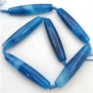 blue Agate rice Beads, approx 14-60mm