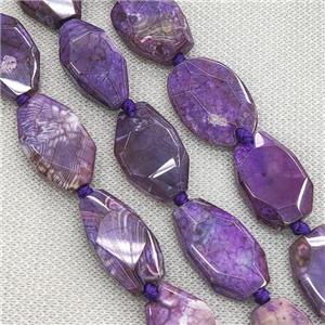 purple Veins Agate Beads, freeform, approx 15-30mm