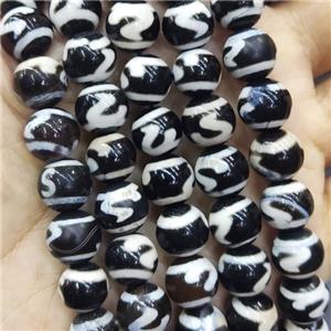 round Tibetan Dzi Agate Beads, approx 10mm dia, 38pcs per st