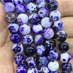 Purple Fire Agate Beads Round, approx 10mm dia