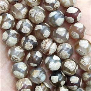 Tibetan Agate Round Beads Smooth, approx 10mm dia