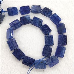 Blue Veins Agate Rectangle Beads, approx 15-20mm