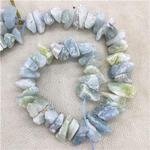 Natural Aquamarine Nugget Beads Freeform Rough, approx 12-22mm