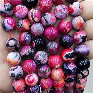 Red Fire Agate Beads Smooth Round Dye, approx 14mm dia