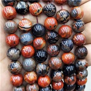 Red Fire Agate Beads Smooth Round Dye, approx 12mm dia