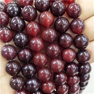 Natural Red Agate Beads Dye Smooth Round, approx 14mm dia