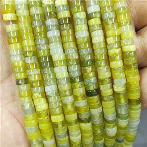 Lemon Jade Heishi Spacer Beads, approx 6mm