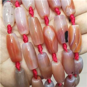 Natural Agate Rice Beads Red Dye, approx 13-30mm