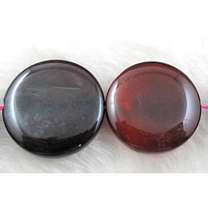 Agate stone beads, coin round, 25mm dia, 15pcs per st