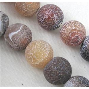 Crackle Agate Round Beads, 10mm dia, approx 40pcs per st