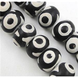 tibetan style Agate Beads, rondelle, approx 10x14mm