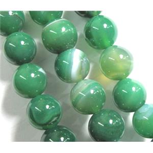 round green Stripe Agate Beads, 6mm dia, approx 66pcs per st