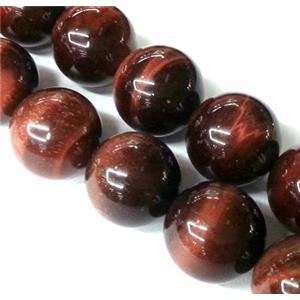 Red Tiger eye beads, A Grade, Round, 8mm dia, 50pcs per st