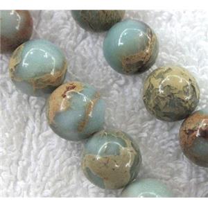 snakeskin jasper beads, round, approx 12mm dia, 31pcs per st