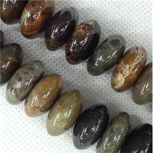 coffee Agate beads, rondelle, approx 15-18mm