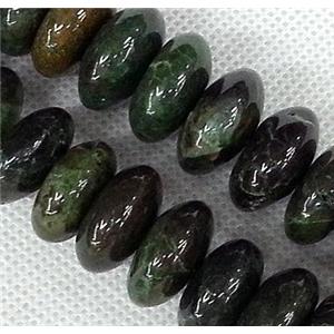 darkgreen Agate beads, rondelle, approx 15-18mm